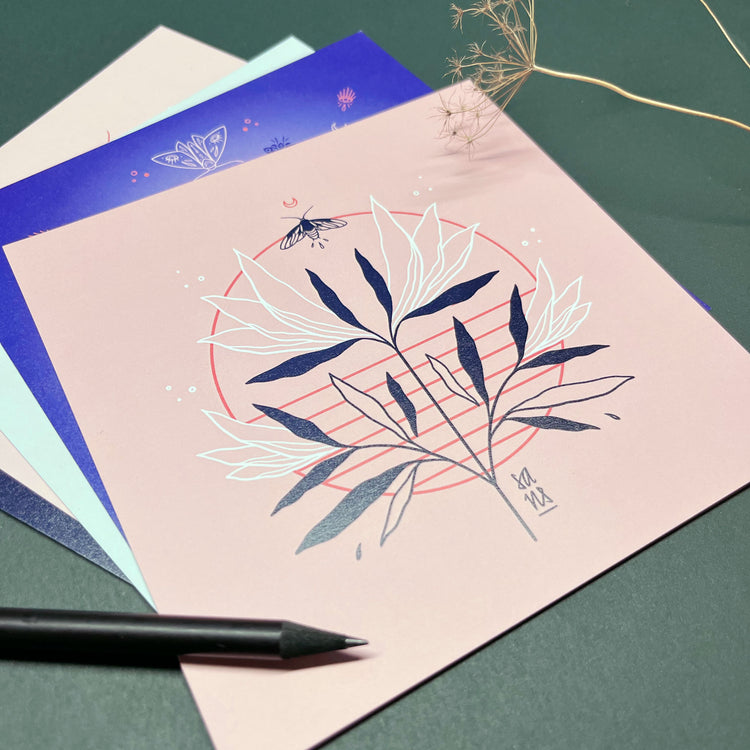 Sandra Staub - Set de cartes postales "Mites"