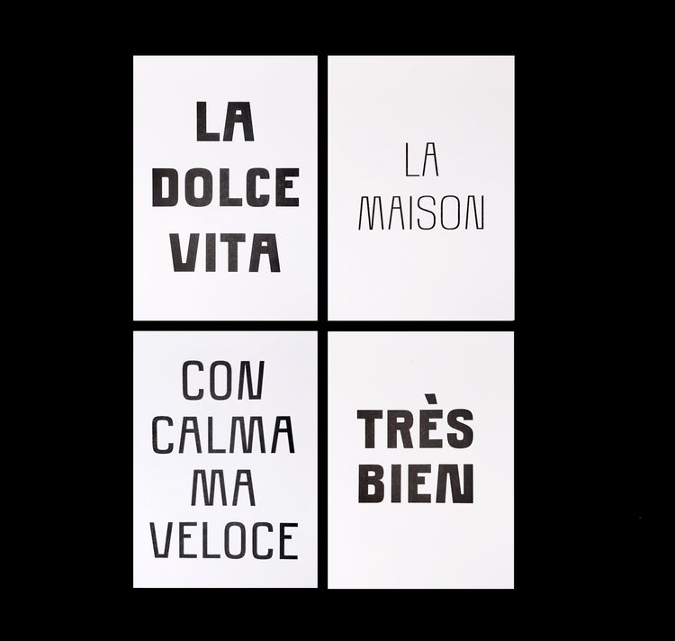 Studio Bitzi - Set de cartes postales Riso "La Dolce Vita"