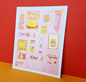 Kristell Silva Tancun - Plakat "Swiss Food"