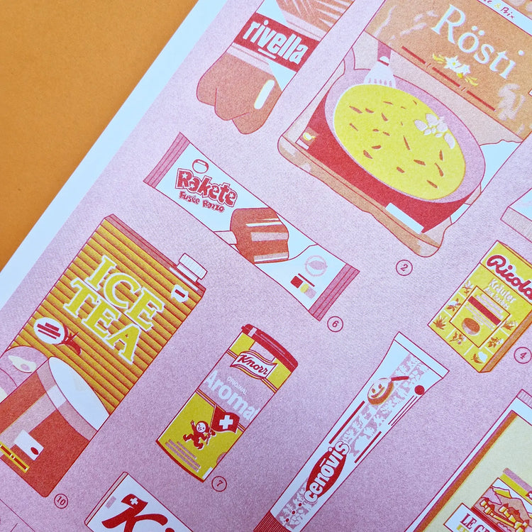 Kristell Silva Tancun - Plakat "Swiss Food"