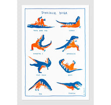 Laden Sie das Bild in den Galerie-Viewer, Takelwerk - Plakat &quot;Dinosaurier Yoga&quot;
