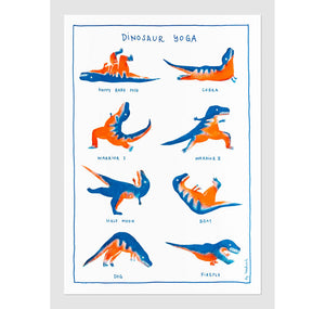 Takelwerk - Plakat "Dinosaurier Yoga"