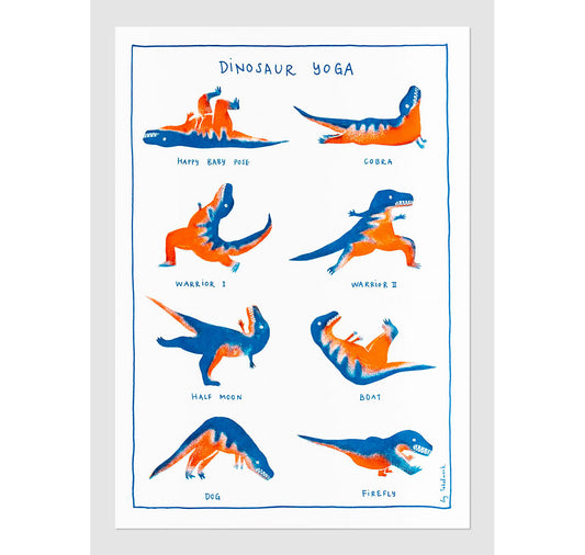 Gréement - Affiche "Dinosaur Yoga"