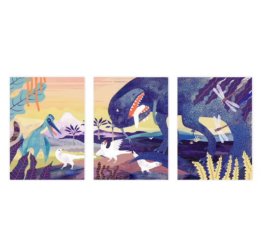 Takelwerk - Postkartenset "Dinosaurier"