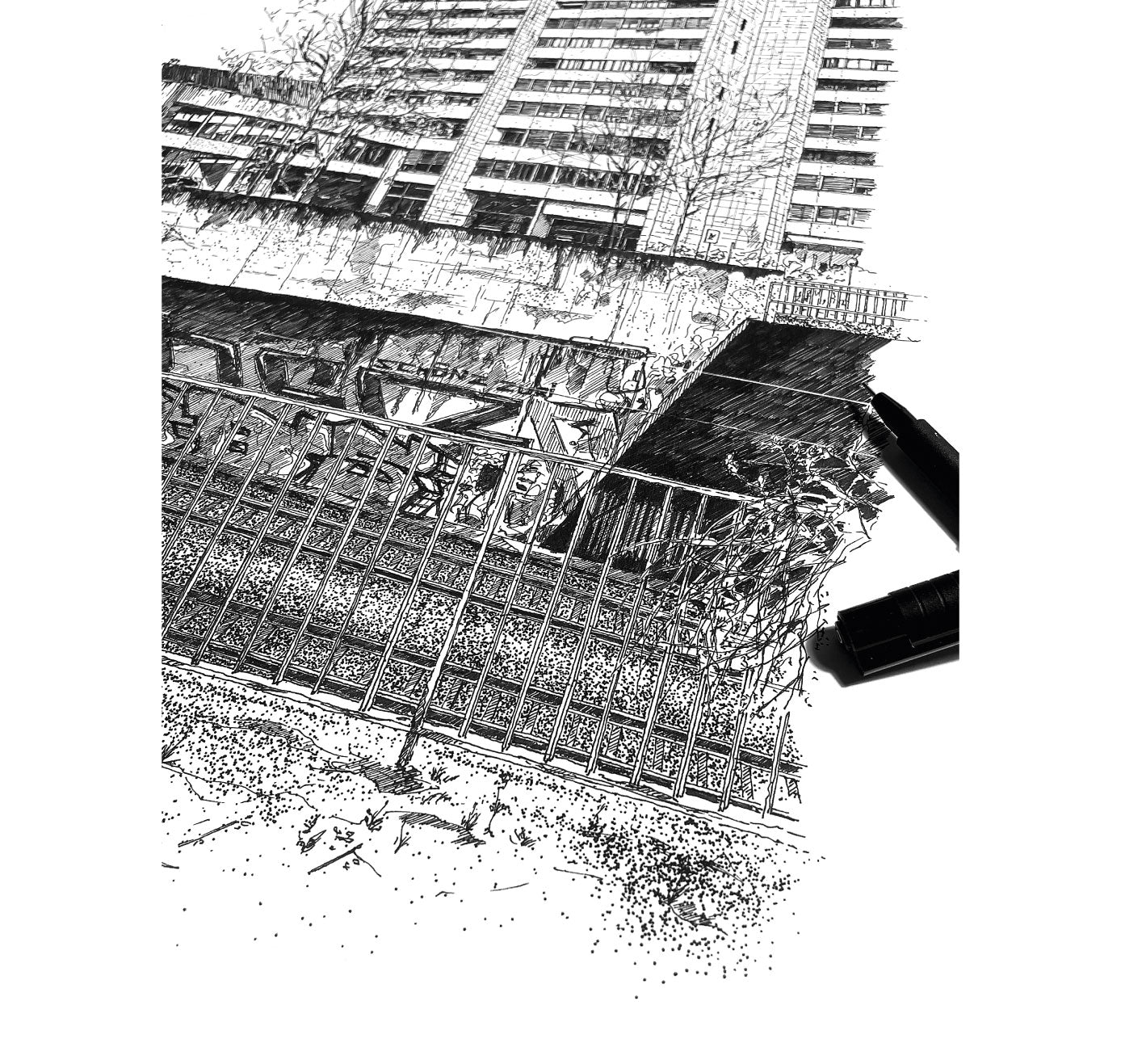 Timo Bauer - Fine Art Print - Lochergut, Zürich