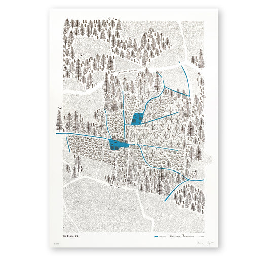 Ursula Hitz - Plakat "Hudelmoos"