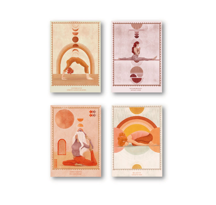 Valerie Umbricht - Set de cartes postales "YOGA"