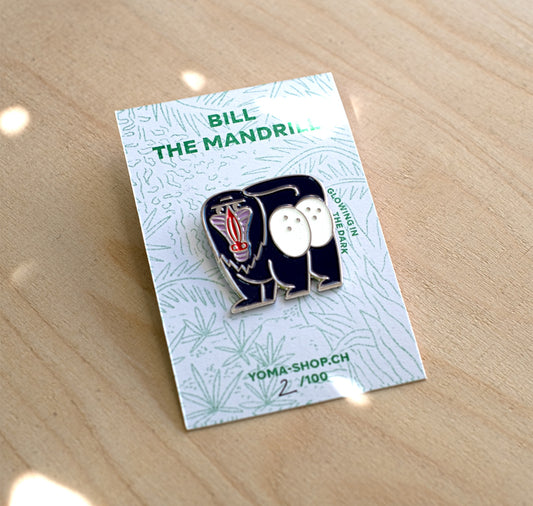 YOMA design factory - Pin "Bill the Mandrill"