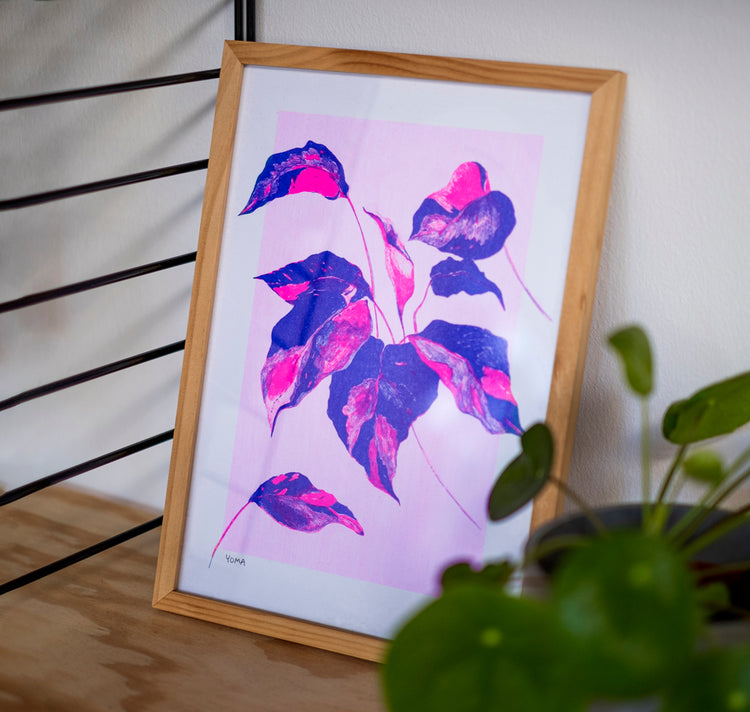 YOMA design factory - Poster "Pink Leaf"