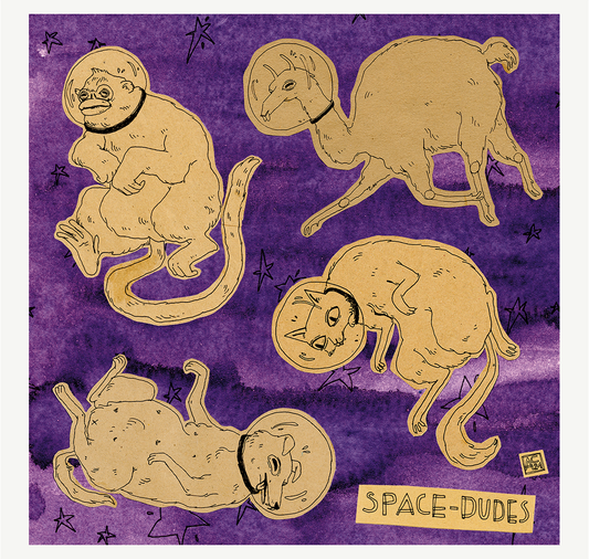 Amélie Cochet - Stickers "Space-Dudes"