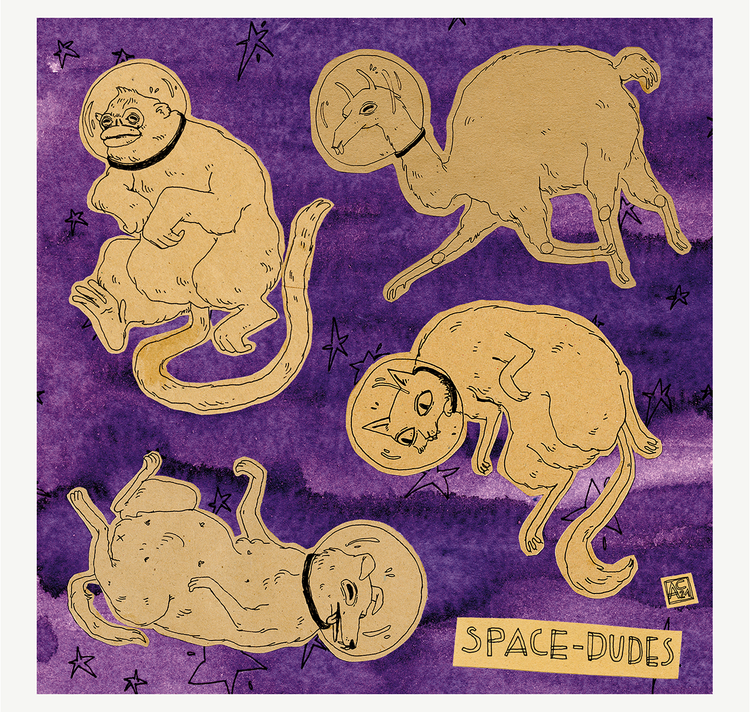 Amélie Cochet - Stickers "Space Dudes"