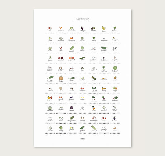 atelier gianna - Plakat "Saisonkalender"