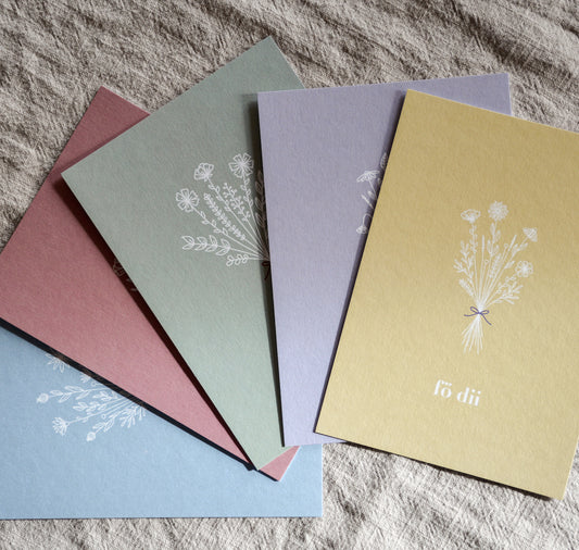 atelier gianna - Postkartenset "Blumenstrauss"