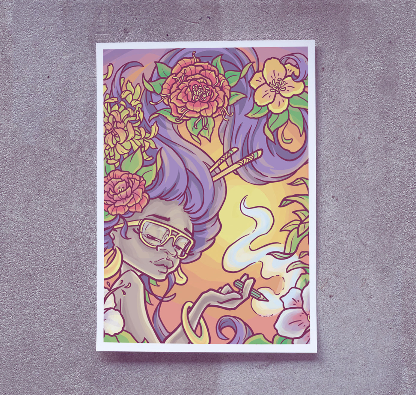 needapencil - Plakat "Blühende Fantasie"