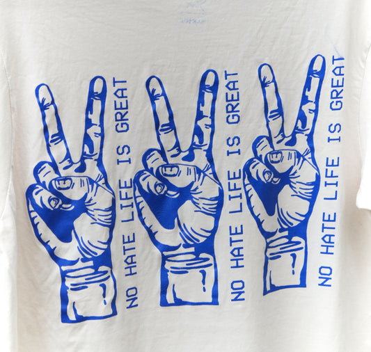 Bureau Deuxtêtes - T-Shirt "NO HATE LIFE IS GREAT" (Nu)