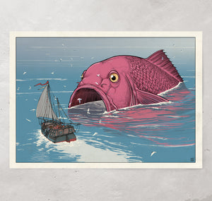 Jared Muralt - Plakat "Sindbad Fish & Ship"