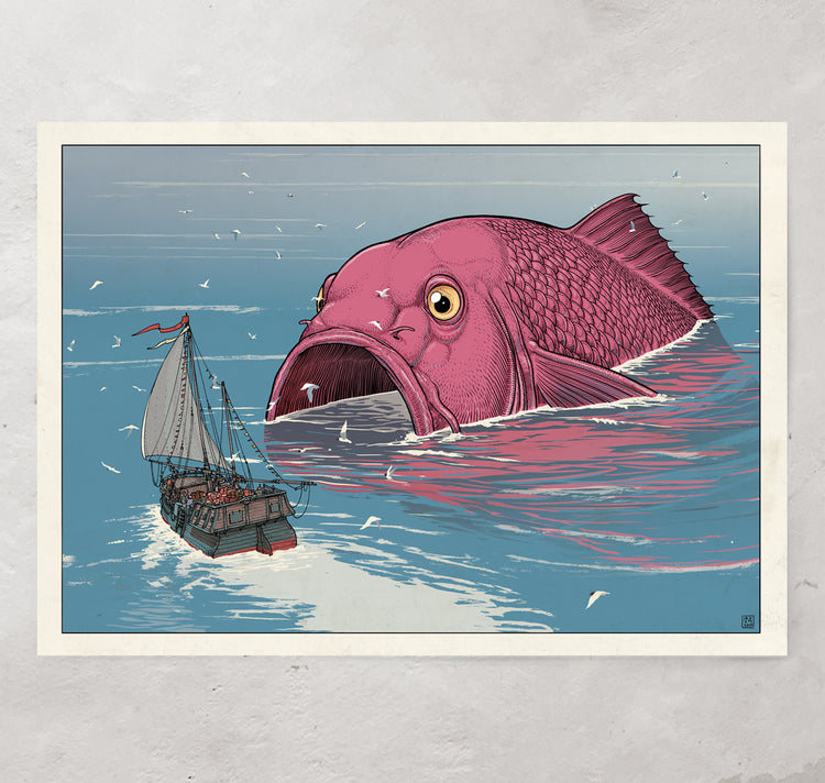 Jared Muralt - Affiche "Sindbad Fish &amp; Ship"