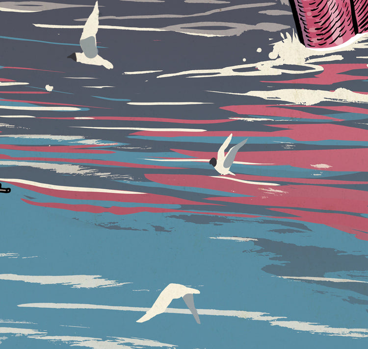 Jared Muralt - Affiche "Sindbad Fish &amp; Ship"