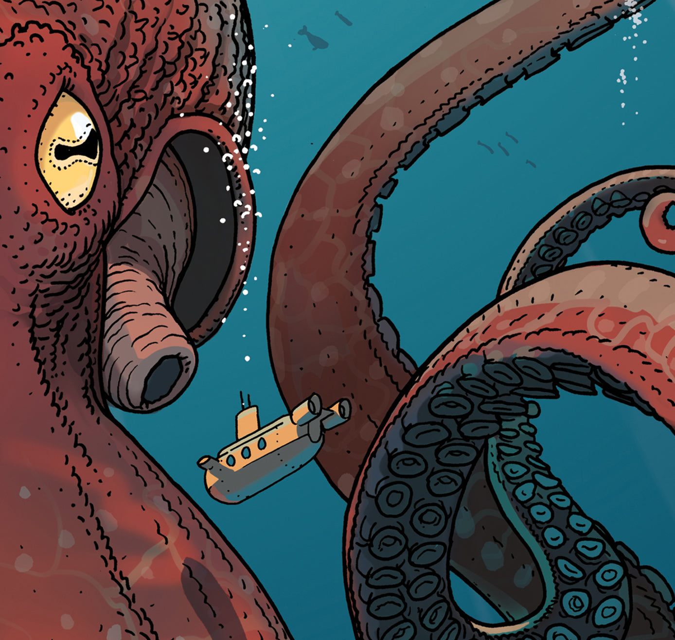 Jared Muralt - Affiche "NYT Reef Octopus"