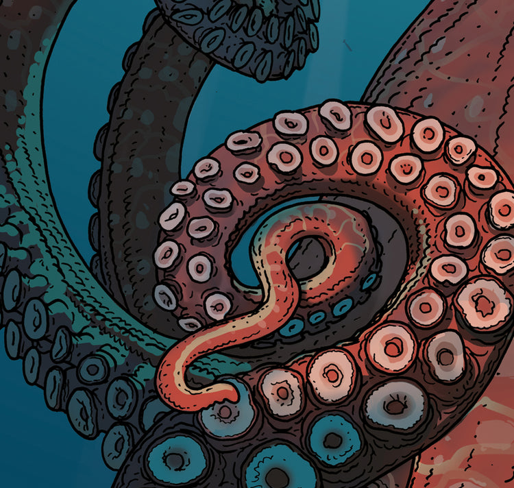 Jared Muralt - Affiche "NYT Reef Octopus"