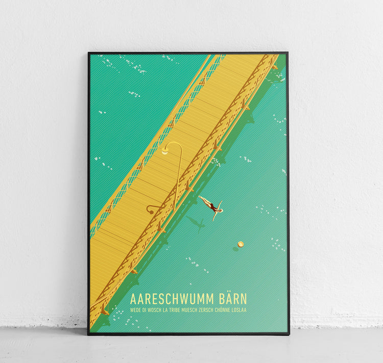 Kaspar Allenbach - Poster "Aareschwumm"