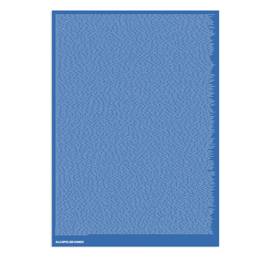 Kaspar Allenbach - Manifesto "Tutte le montagne della Svizzera"