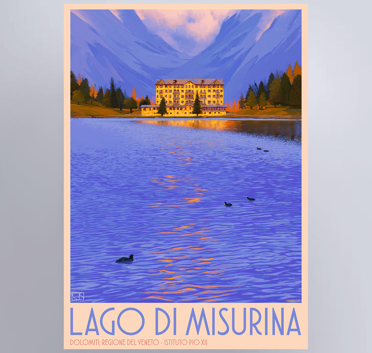 Nico Kast - Affiche "Lago di Misurina"