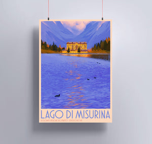 Nico Kast - Plakat "Lago di Misurina"