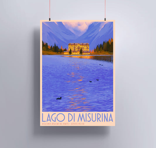 Nico Kast - Poster "Lago di Misurina"