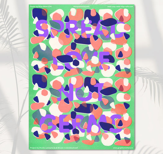 Aline Meier - Affiche A1 "Spread Love, not Germs"
