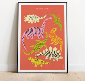 Takelwerk - Plakat "Animal Print Dinos"