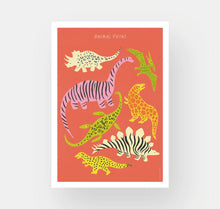 Laden Sie das Bild in den Galerie-Viewer, Takelwerk - Plakat &quot;Animal Print Dinos&quot;

