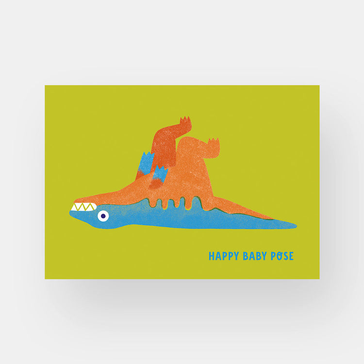 Gréement - Ensemble de cartes postales "Dinosaur Yoga"
