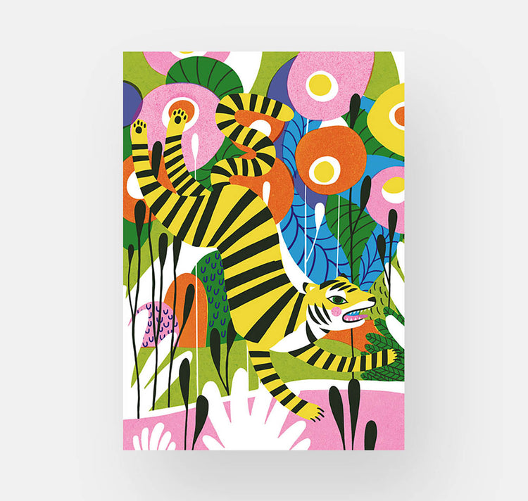 Gréement - Carte Postale "Jumping Tiger"