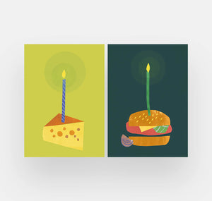 Rigging - Set de cartes postales "Cheese and Burger"