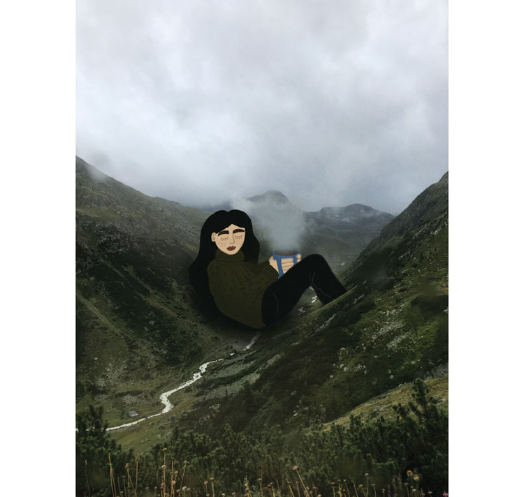 Talinolou - Puzzle "foggy mountain girl"