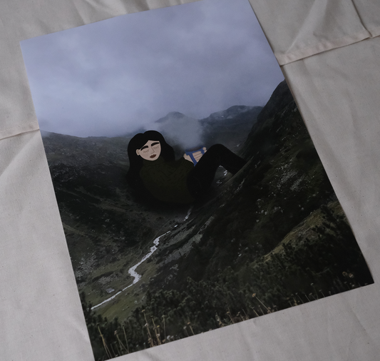 Talinolou - Plakat "foggy mountain girl"