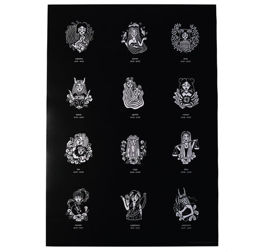 Talinolou - Plakat "Zodiac Signs"