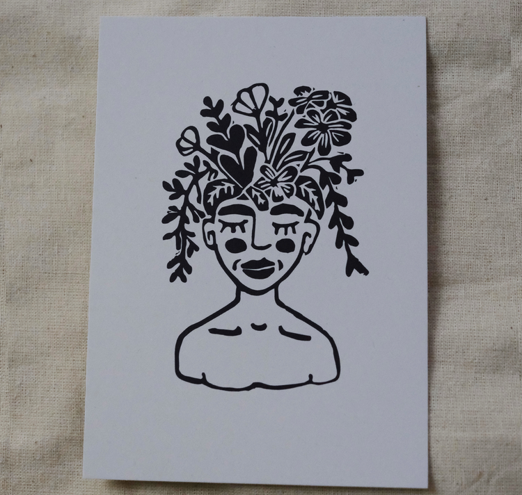 Talinolou - Postcard "Flowerhead"