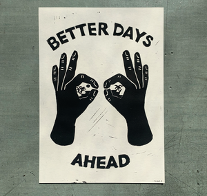Talinolou - Plakat "better days ahead"