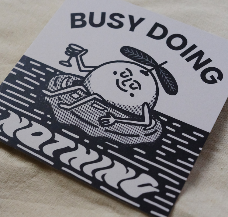 Talinolou - Plakat "busy doing nothing"