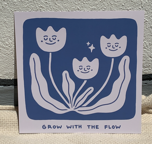 Talinolou - Plakat "grow with the flow"