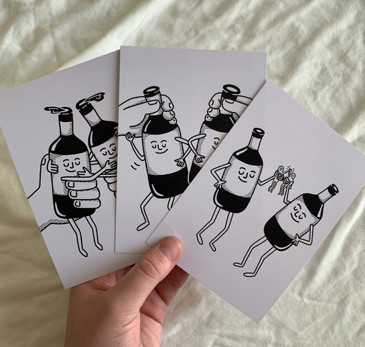 Talinolou - Set de cartes postales "Cheers"