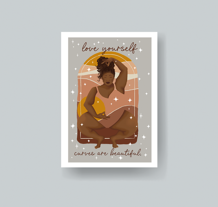 Valerie Umbricht - Carte postale "aime-toi"